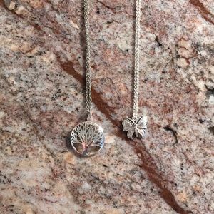 tree of life and butterfly necklaces!! 🌳🦋